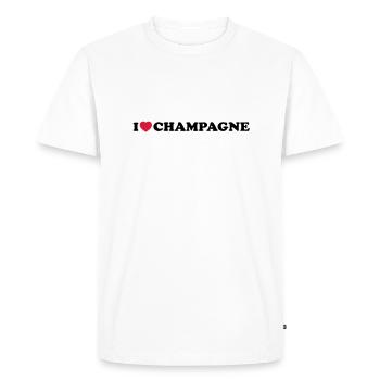 i_love_ - T-shirt Premium bio Homme - blanc - Devant - Nico (187cm)