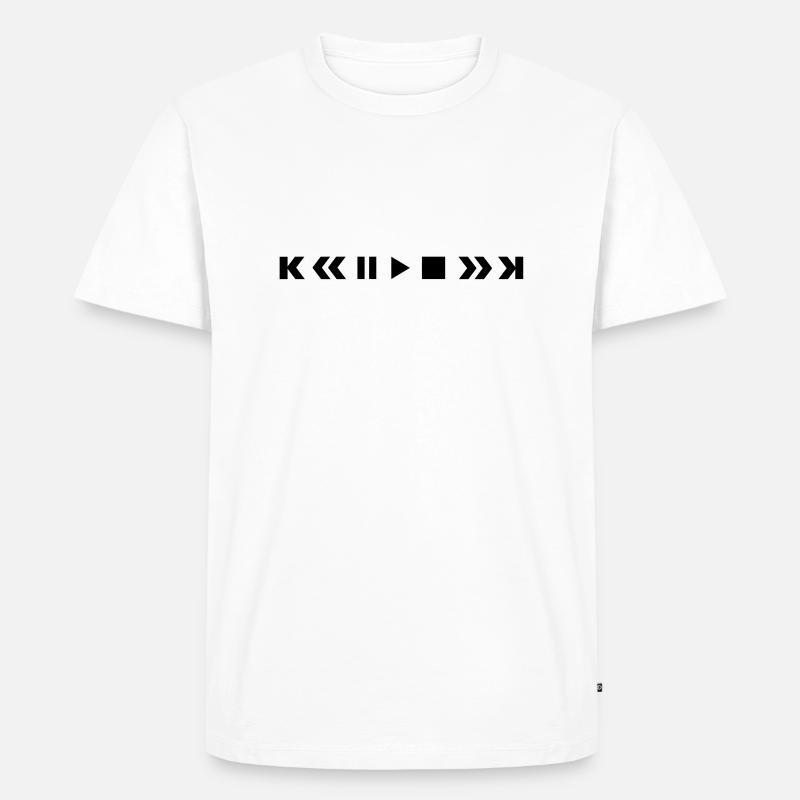 player_f1 - Männer Premium Bio T-Shirt - Weiß