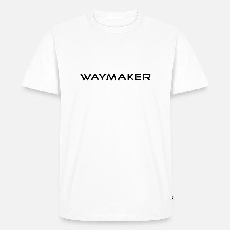 waymaker by csDesign - Männer Premium Bio T-Shirt - Weiß