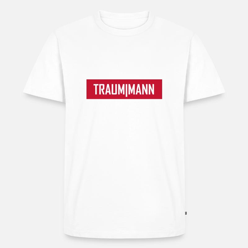 Traummann - Männer Premium Bio T-Shirt - Weiß