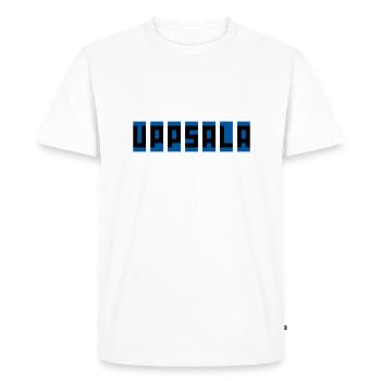 Uppsala bleu-noir - T-shirt Premium bio Homme - blanc - Devant - Nico (187cm)