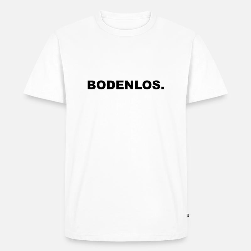 Jugendwort Bodenlos - Männer Premium Bio T-Shirt - Weiß