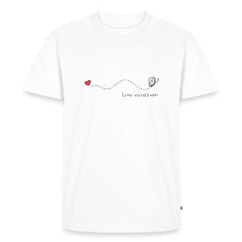 Le meilleur est à venir - T-shirt Premium bio Homme - blanc - Devant - Nico (187cm)