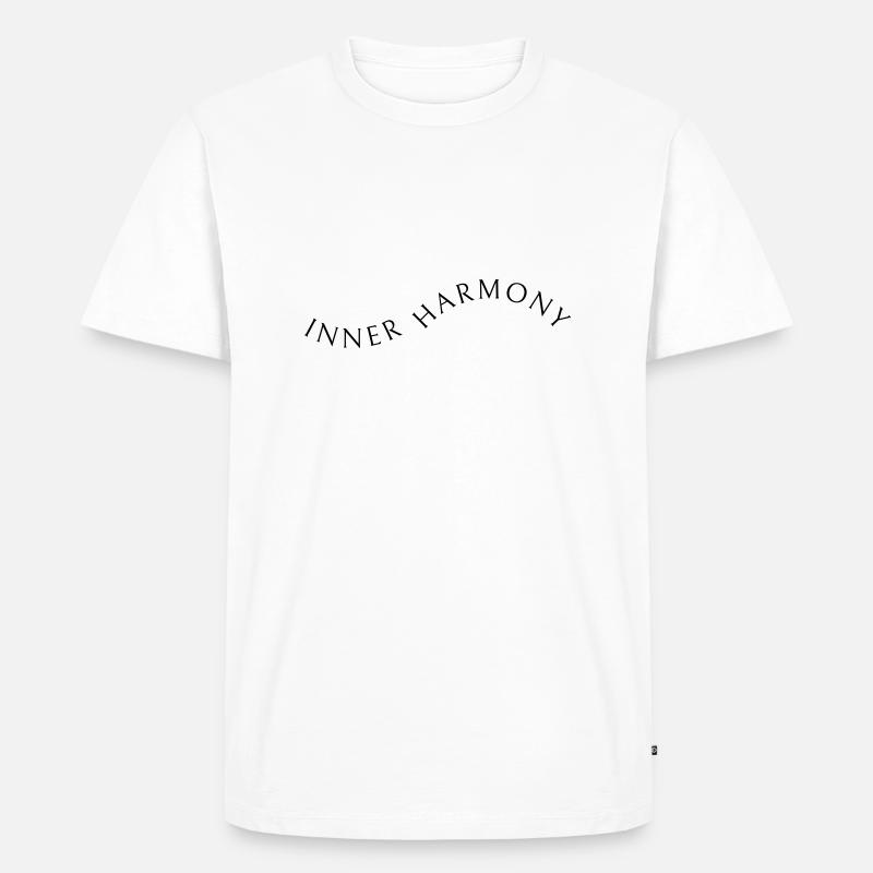 Innere Harmonie - Männer Premium Bio T-Shirt - Weiß