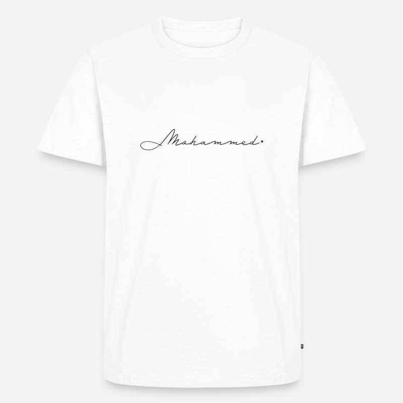 Name Mohammed - Männer Premium Bio T-Shirt - Weiß