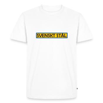 Acier suédois - T-shirt Premium bio Homme - blanc - Devant - Nico (187cm)