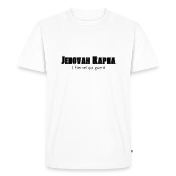 Jehovah Rapha - T-shirt Premium bio Homme - blanc - Devant - Nico (187cm)