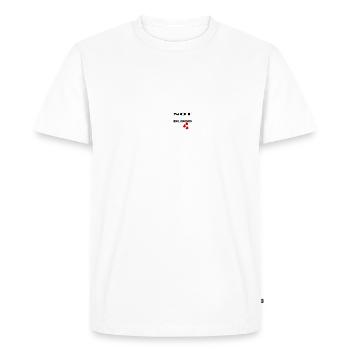 Family Is Formed From Love Not Blood - Men's Premium Organic T-Shirt - white - Front - Nico (187cm)
