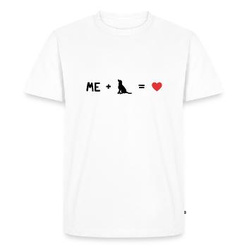 Moi Et Mon Chien - T-shirt Premium bio Homme - blanc - Devant - Nico (187cm)