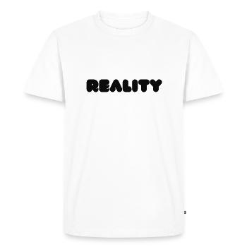 Reality avatar style - T-shirt Premium bio Homme - blanc - Devant - Nico (187cm)