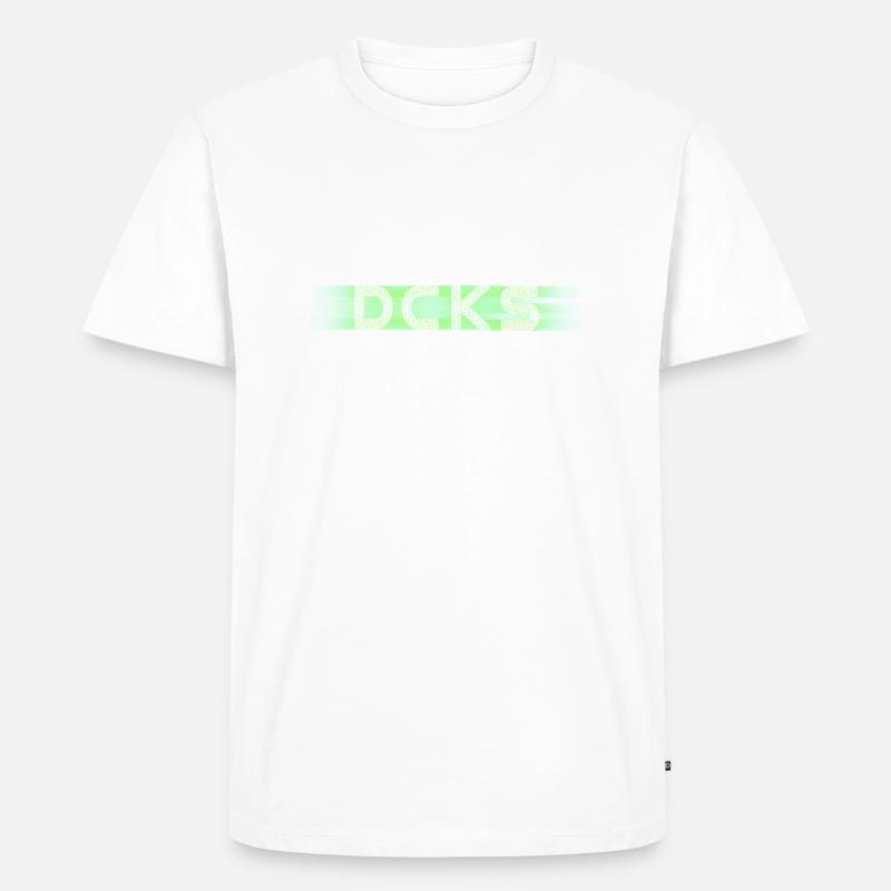 DCKS - Männer Premium Bio T-Shirt - Weiß