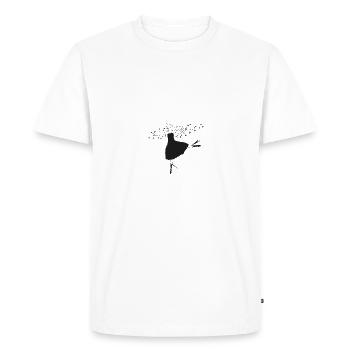 Ballerina , Ballet Dancer , Gift Idea - Men's Premium Organic T-Shirt - white - Front - Nico (187cm)