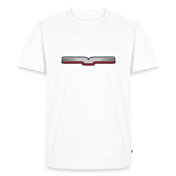 Open book Pages open - Men's Premium Organic T-Shirt - white - Front - Nico (187cm)