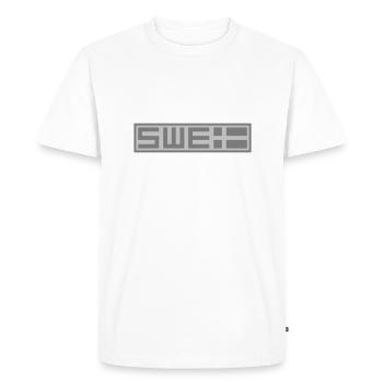 Swedish tactical - Men's Premium Organic T-Shirt - white - Front - Nico (187cm)
