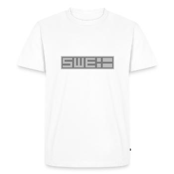 Tactique suédoise - T-shirt Premium bio Homme - blanc - Devant - Nico (187cm)