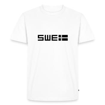 Swedish tactical - Men's Premium Organic T-Shirt - white - Front - Nico (187cm)