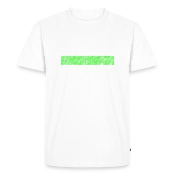 Abstract Design II - Men's Premium Organic T-Shirt - white - Front - Nico (187cm)