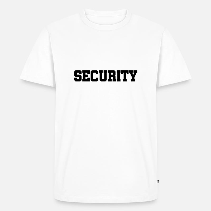 Security - Sicherheitsdienst - Bewachung - Schutz - Männer Premium Bio T-Shirt - Weiß