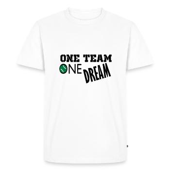 un rêve - T-shirt Premium bio Homme - blanc - Devant - Nico (187cm)