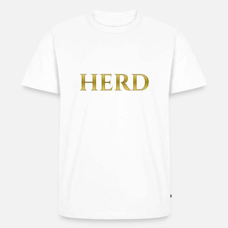Herd - Männer Premium Bio T-Shirt - Weiß