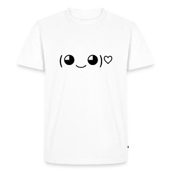 Doux d’amour ! 💕 - T-shirt Premium bio Homme - blanc - Devant - Nico (187cm)