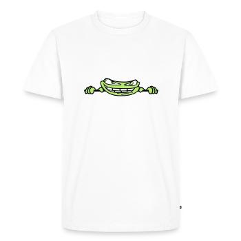 masquer texte texte écrire mur mur meme g - T-shirt Premium bio Homme - blanc - Devant - Nico (187cm)