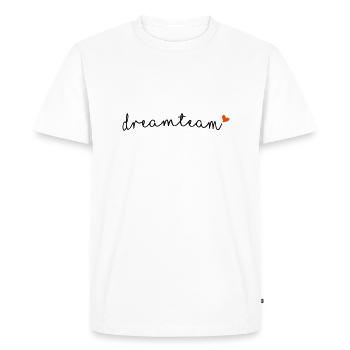 équipe de rêve - T-shirt Premium bio Homme - blanc - Devant - Nico (187cm)