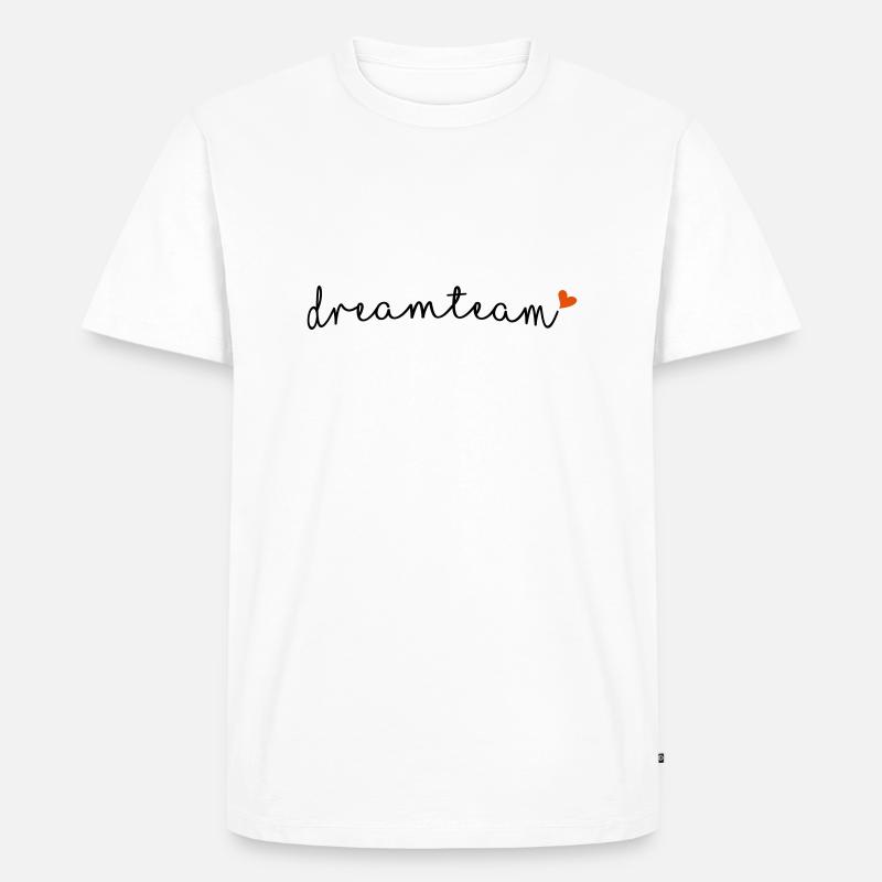 dreamteam - Männer Premium Bio T-Shirt - Weiß