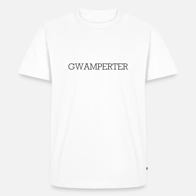 Gwamperter - Männer Premium Bio T-Shirt - Weiß