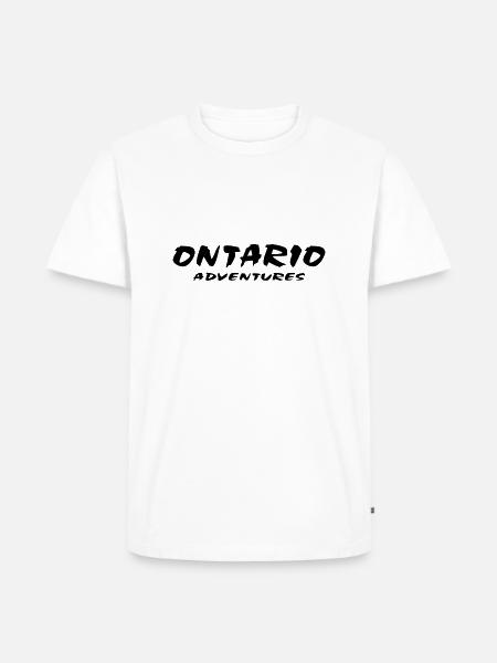 Ontario - Männer Premium Bio T-Shirt - Weiß