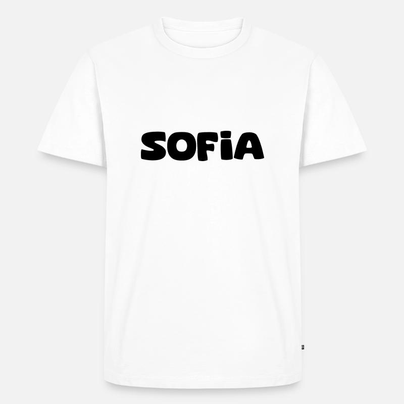 Nom - Sofia - T-shirt Premium bio Homme - blanc