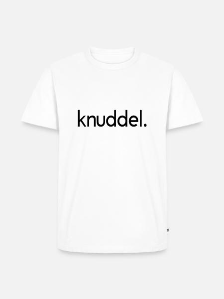Knuddel - Männer Premium Bio T-Shirt - Weiß