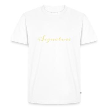 Signature - T-shirt Premium bio Homme - blanc - Devant - Nico (187cm)