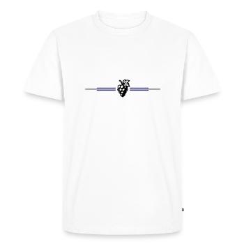 Grapes Symbol - Men's Premium Organic T-Shirt - white - Front - Nico (187cm)