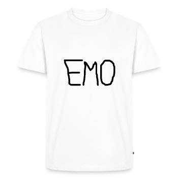 Emo - T-shirt Premium bio Homme - blanc - Devant - Nico (187cm)