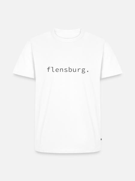 flensburg. - Männer Premium Bio T-Shirt - Weiß