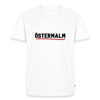 Östermalm - - Men's Premium Organic T-Shirt - white - Front - Nico (187cm)
