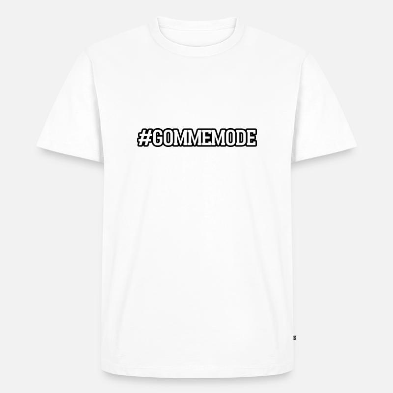 Gommemode | Jugendwort | 2022 - Männer Premium Bio T-Shirt - Weiß