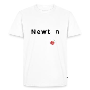 Isaac Newton - Men's Premium Organic T-Shirt - white - Front - Nico (187cm)