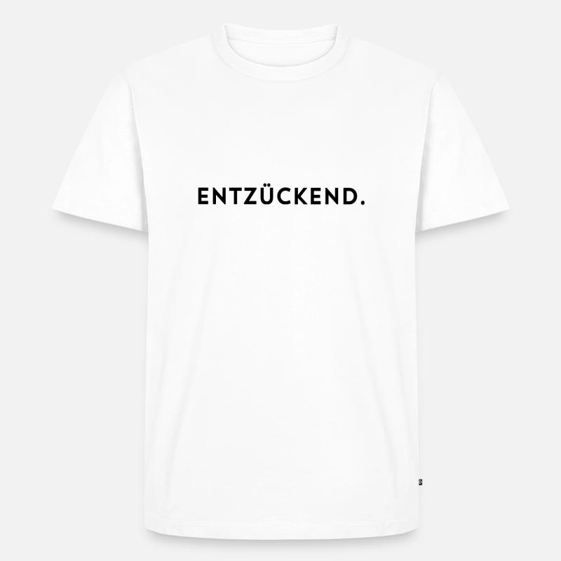 Entzückend - Männer Premium Bio T-Shirt - Weiß
