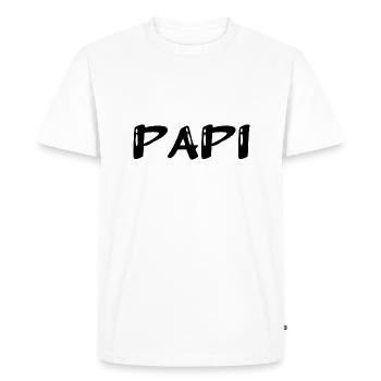 GRANDPA. FATHER's DAY. HAPPY BIRTHDAY GRANDPA. I LOVE YOU. - Men's Premium Organic T-Shirt - white - Front - Nico (187cm)