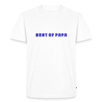 HAPPY FATHER'S DAY. DAD. FATHER'S DAY. FATHER - Men's Premium Organic T-Shirt - white - Front - Nico (187cm)