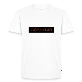 Goenn dir - 2 couleurs - T-shirt Premium bio Homme - blanc - Devant - Nico (187cm)
