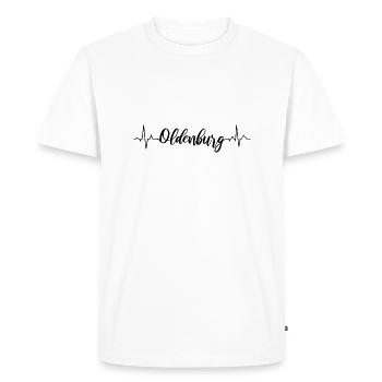 ECG Oldenburg - T-shirt Premium bio Homme - blanc - Devant - Nico (187cm)