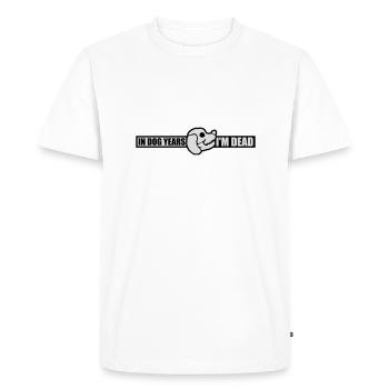dans les années de chien Mort - T-shirt Premium bio Homme - blanc - Devant - Nico (187cm)