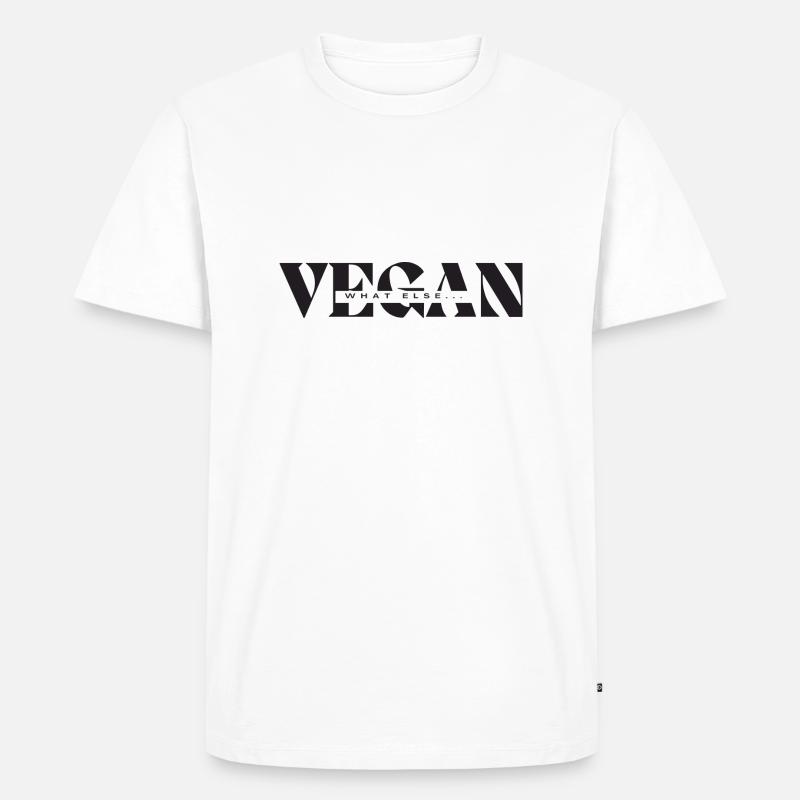 VEGAN what else... - Männer Premium Bio T-Shirt - Weiß