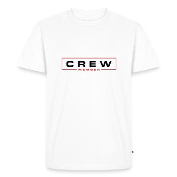 Crew Member - Men's Premium Organic T-Shirt - white - Front - Nico (187cm)