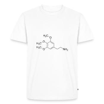 Mescaline mescaline structural formula - Men's Premium Organic T-Shirt - white - Front - Nico (187cm)