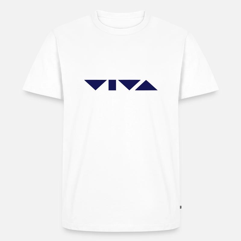 VIVA - Männer Premium Bio T-Shirt - Weiß