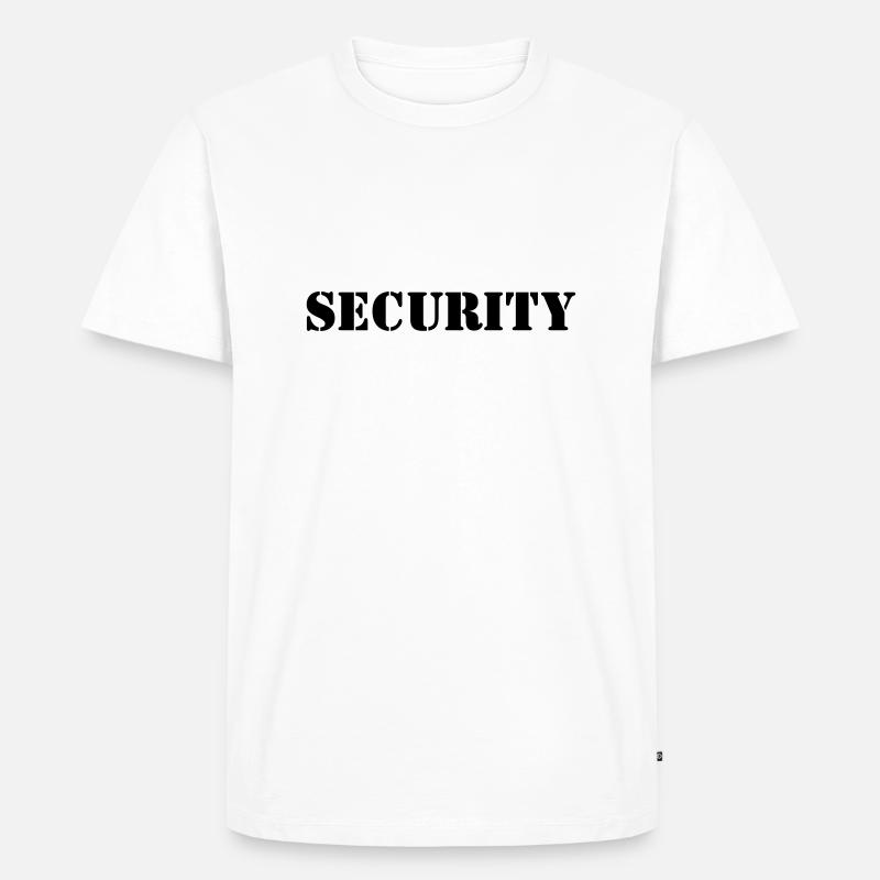 Security Design 5 - Männer Premium Bio T-Shirt - Weiß